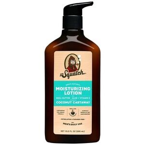 Dr. Squatch Men's Natural Moisturizing Lotion - Coconut Castaway - 10 fl oz